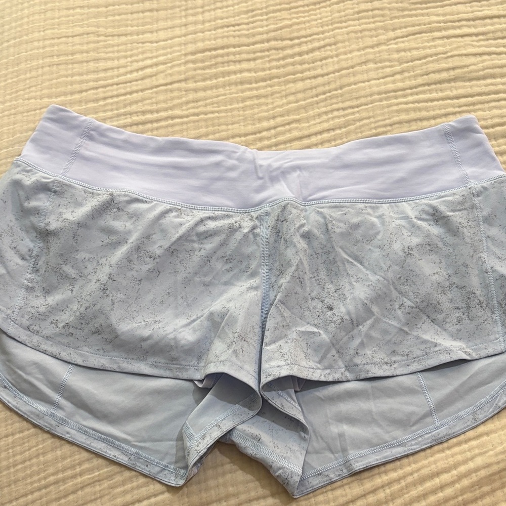 lululemon athletica Light Blue LR speed Shorts